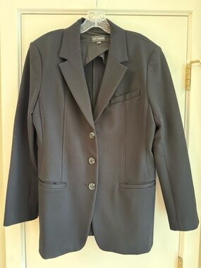NWOT LOFT Black Ponte Deluxe Sculpted Blazer